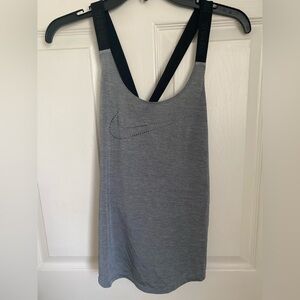 Nike Gray Dri-FIT Tank Top: grey medium
